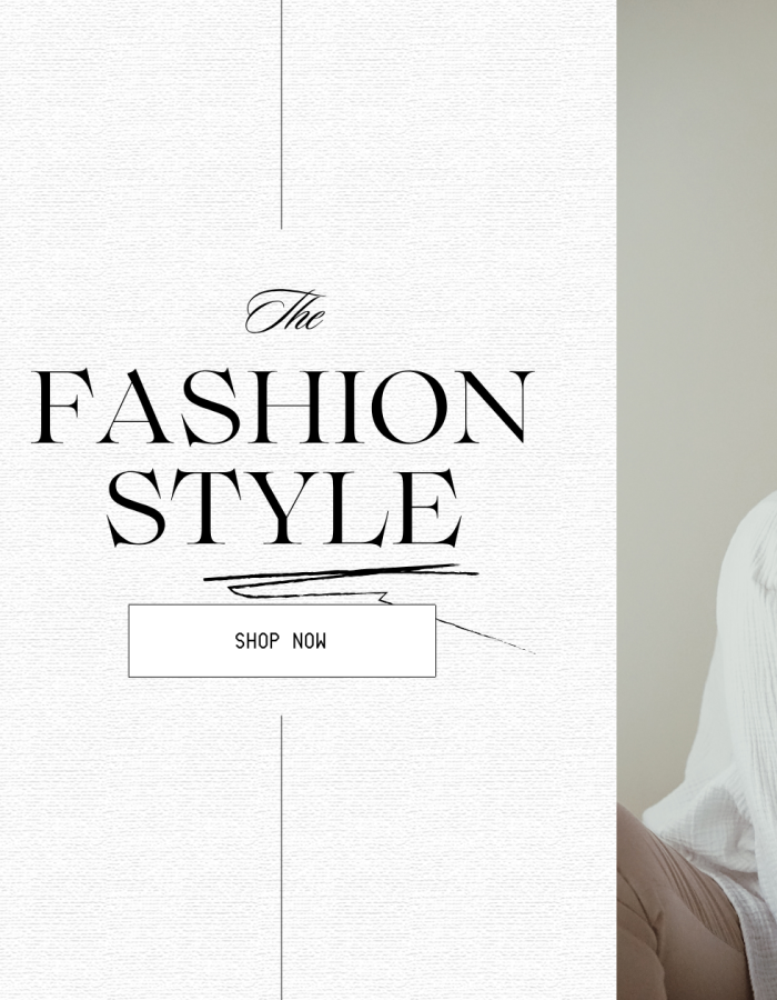 Black And White Elegant Fashion Brand Website Homepage Banner