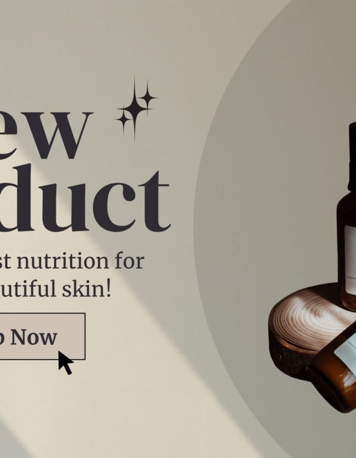 Black Gray Simple Natural New Products Skincare Banner Landscape