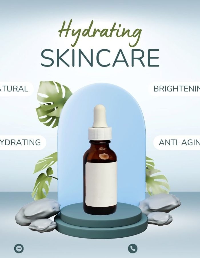 Blue and Green Modern Skincare Product Features Instagram Post (1)