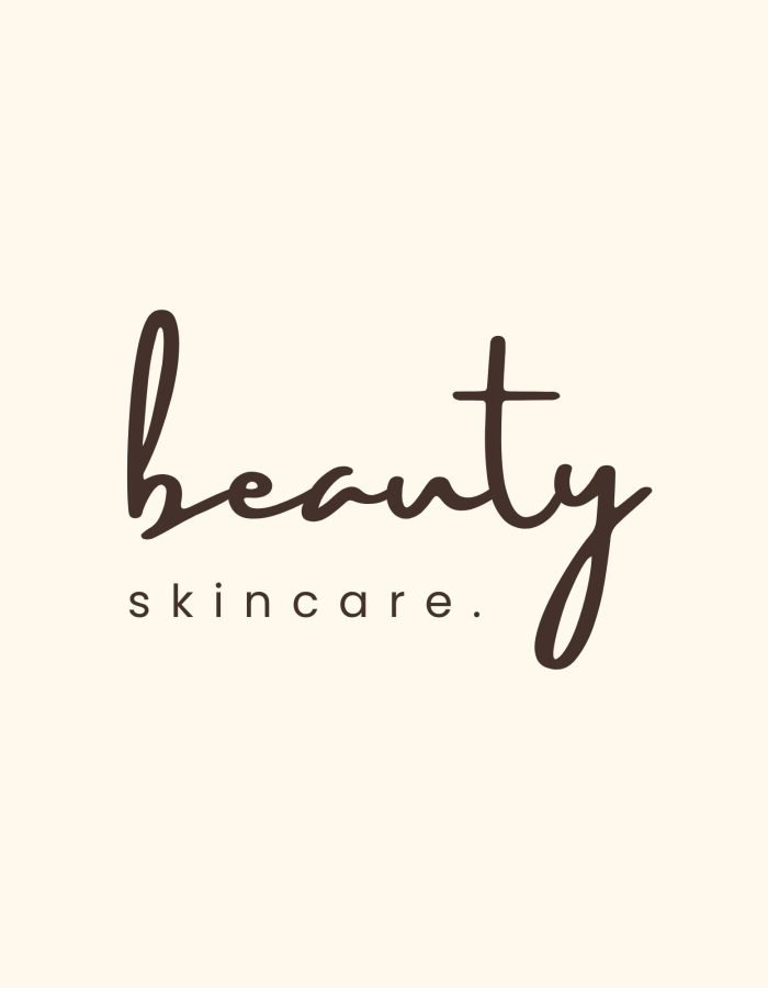 Cream and Brown Aesthetic Beauty Skincare Logo