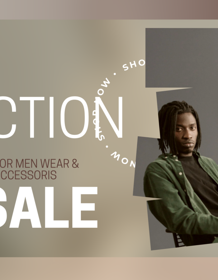Grey Red Photocentric Simple Fashion Men Promotion Banner
