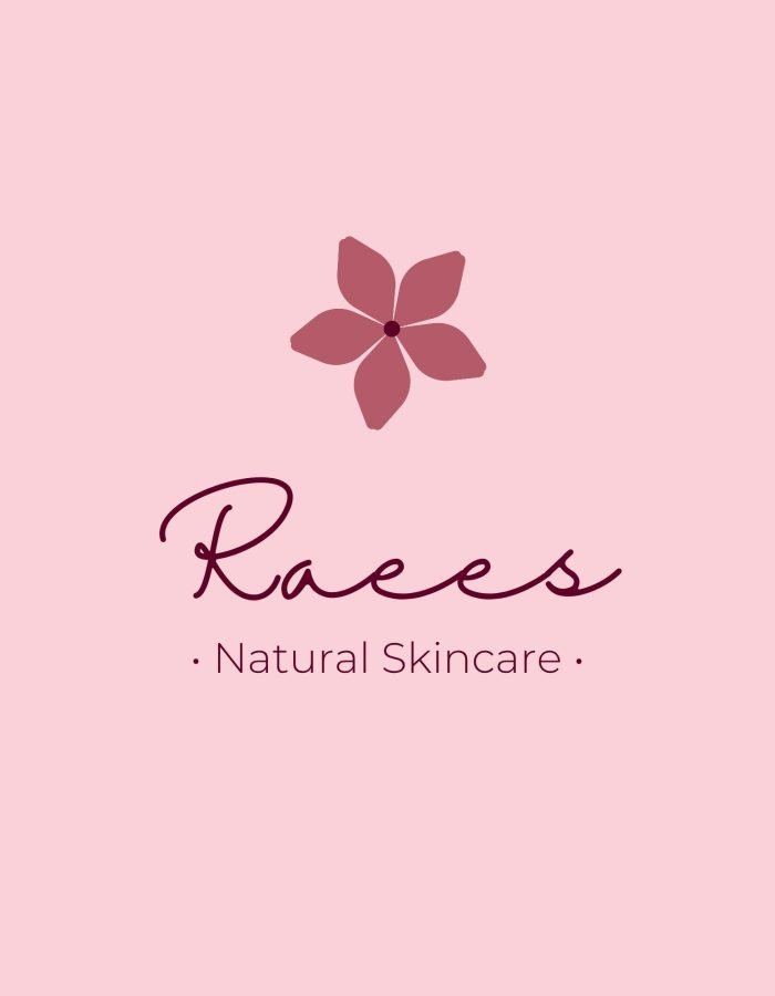 Pink Red Minimalist Elegant Floral Natural Beauty Skincare Logo