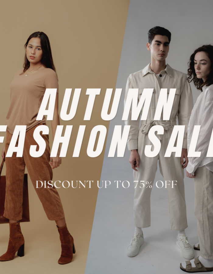 Simple Modern Photo Collage Autumn Fashion Sale Banner (1)